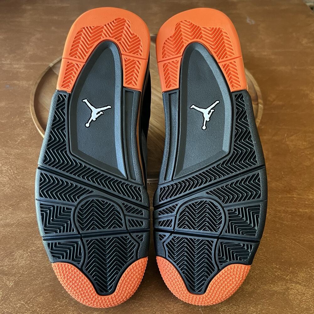 Air Jordan 4 RM Black Gray Starfish Low Shoes Sneakers Mens Sizes 11 - Picture 11 of 16